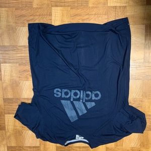 Navy blue adidas tee